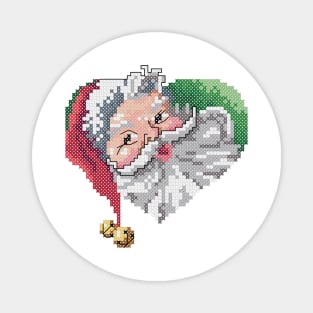 Santa Claus Heart Portrait Magnet